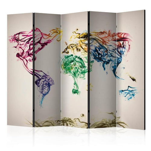Paravento Dancing smoke trails II [Room Dividers]
