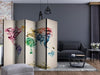 Paravento Dancing smoke trails II [Room Dividers]