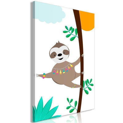 Quadro Happy Sloth (1 Part) Vertical