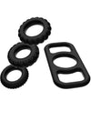 COCK RINGS SET 4 PEZZI Nero