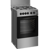 Beko Cucina A Gas 4 Bruciatori Forno Elett.54lt 50x50 Silver Css42014fs