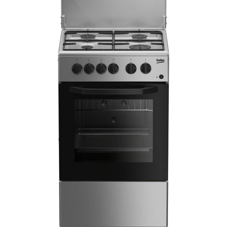 Beko Cucina A Gas 4 Bruciatori Forno Elett.54lt 50x50 Silver Css42014fs