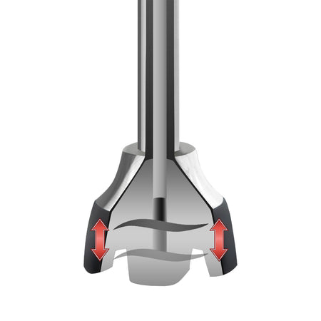 Frullatore a Immersione Alta Potenza con Asta Inox, Velocità Variabile Stepless, Funzione Turbo e Bicchiere 600 ml