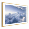 Poster - Aerial Landscapes: Sunbeams Illuminating Puffy Cloud Formations