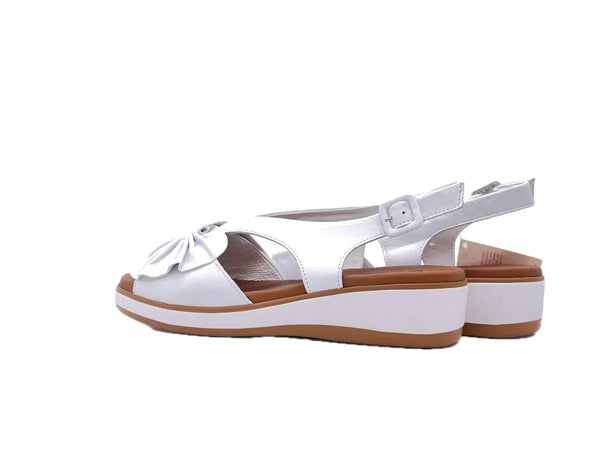 SUSIMODA Sandali Donna Bianchi in Pelle