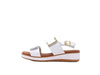 SUSIMODA Sandali Donna Bianchi con doppio strappo