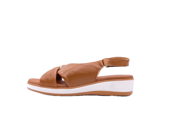 SUSIMODA Sandali Donna in Pelle Cuoio