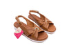SUSIMODA Sandali Donna in Pelle Cuoio