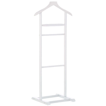 Appendiabiti Indossatore legno Pioppo Bianco Servo Muto Porta Abiti 48x36x107cm