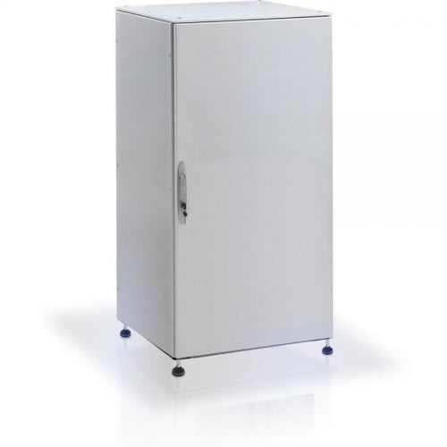 Armadio rack 19'' a pavimento 25U grigio IP55 porta cieca prof. 800 mm