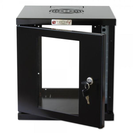 Armadio Rack 10'' a muro 6 unità Nero