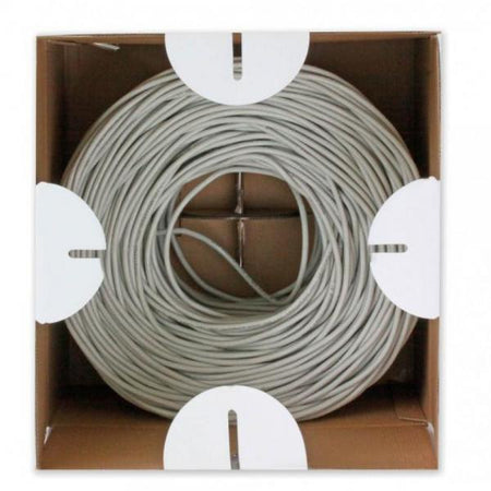 Matassa U/UTP, 4 coppie, Cavo Cat.6 Rame 305m LSZH Rigido Grigio