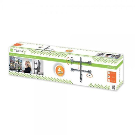 Supporto da scrivania per 4 Monitor 13-27'' con morsetto