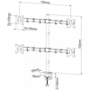Supporto da scrivania per 4 Monitor 13-27'' con morsetto