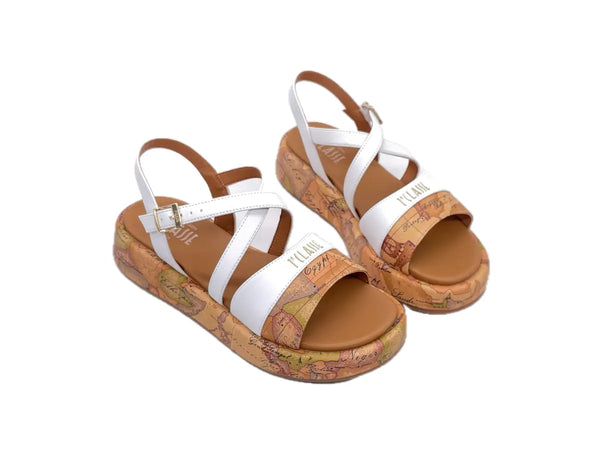 ALVIERO MARTINI 1 CLASSE Sandali donna Beige Geo White