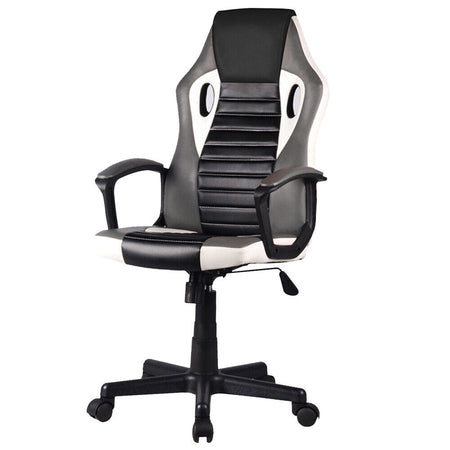 Sedia Poltrona Gaming Scrivana Ufficio Casa Regolabile Girevole Direzionale Grey