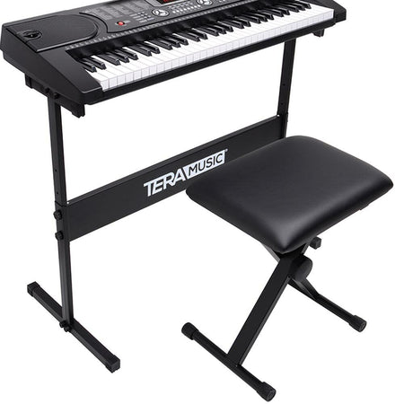 Sgabello Panca Regolabile per Tastiera Musicale Pianoforte e Batteria in Metallo