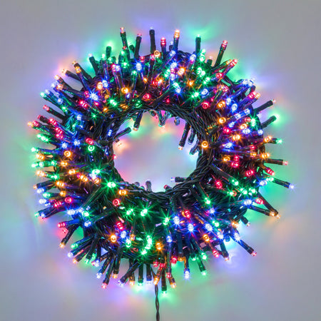 Luci di natale catena led "Minicluster" per interno ed esterno addobbi natalizi Ø 5 mm