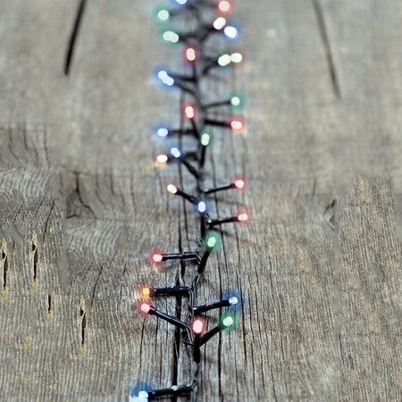 Luci di natale catena led "Minicluster" per interno ed esterno addobbi natalizi Ø 5 mm