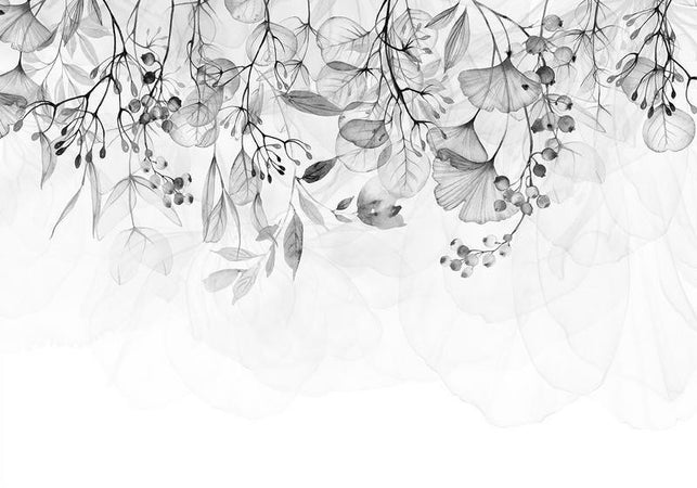 Fotomurale Foggy Nature Grey