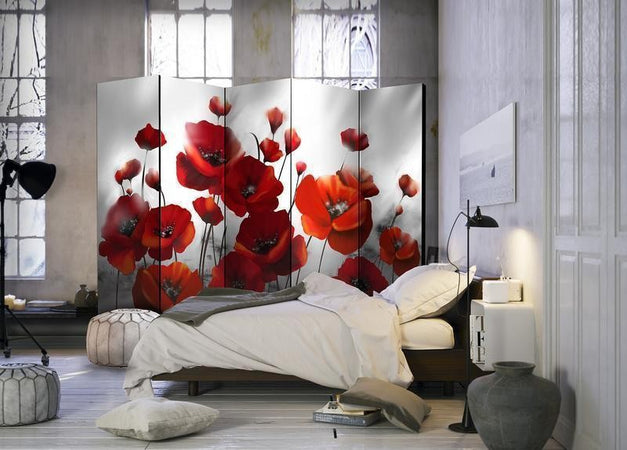 Paravento Poppies in the Moonlight II [divisori da interno]