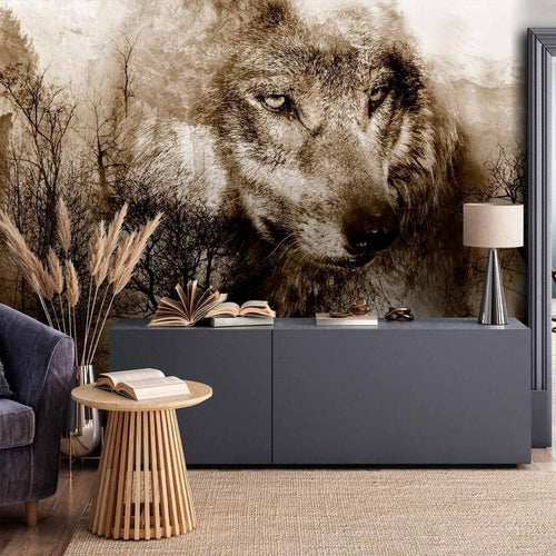 Fotomurale Mountain Predator (Brown)