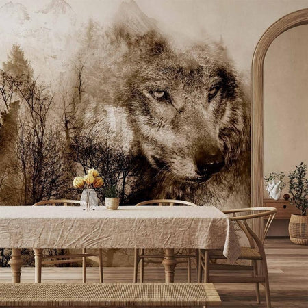 Fotomurale Mountain Predator (Brown)