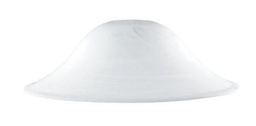 Paralume per Sospensione Vetro Bianco Alabastro 43x18 cm F42