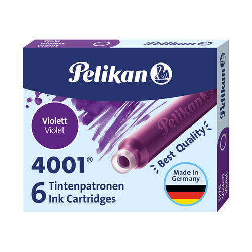 Scatola 6 Cartucce Inchiostro Tp/6 Viola Pelikan 4001