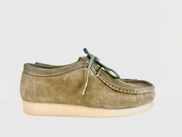 AIR FORCE Scarpa allacciata ingegnere in camoscio verde 07010