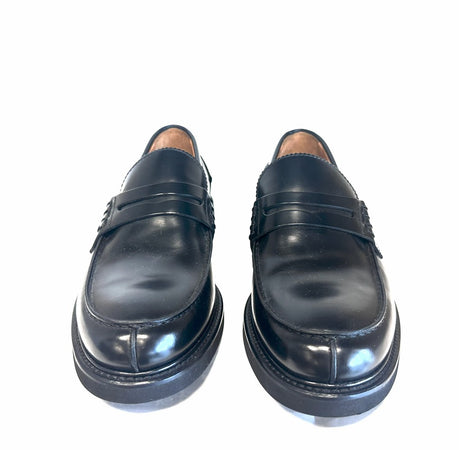 ROSSI Mocassino college abrasivato nero fondo XL