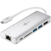Goobay 76788 replicatore di porte e docking station per laptop USB tipo-C Argento (goobay Multiport USB-C Adapter)