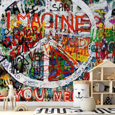 Fotomurale Hippie Graffiti