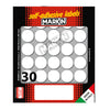 Etichetta Adesiva Bianca Tonda D22Mm (10Fogli X 30Etichette Markin