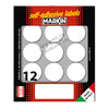 Etichetta Adesiva Bianca Tonda D34Mm (10Fogli X 12Etichette Markin