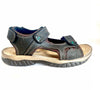 GRISPORT Sandali uomo con strappiùin pelle choco