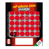 Etichetta Adesiva Rosso Tonda D18Mm (10Fogli X 42Etichette Markin