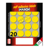 Etichetta Adesiva Giallo Tonda D27Mm (10Fogli X 20Etichette Markin