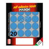 Etichetta Adesiva Blu Tonda D27Mm (10Fogli X 20Etichette Markin