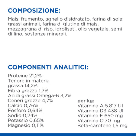 Hill's Mantenimento secco Cani Adulti Medium agnello e riso