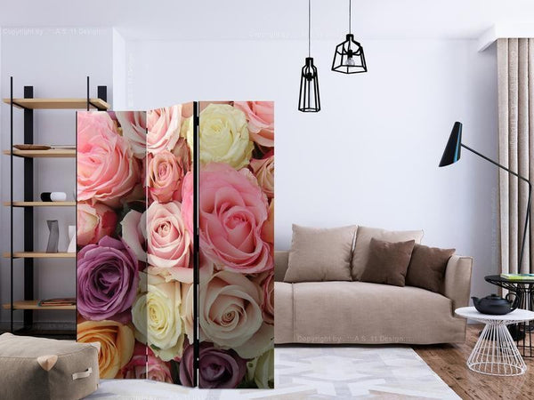 Paravento Pastel roses [divisori da interno]