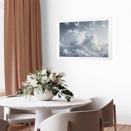 Poster - Astral Calm: Stars Scattered Over Delicate Clouds