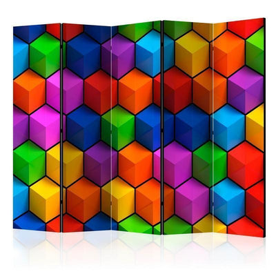 Paravento Colorful Geometric Boxes II [Room Dividers]