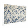 Poster - Delicate Botanical Motif with Blue Leaves