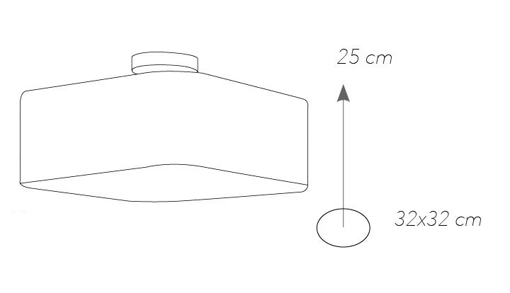Plafoniera Cubica Metallo Cromo Acrilico effetto Brillantini Moderna E27