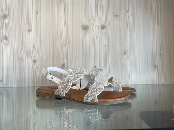 IGI &amp; CO.. Sandali bassi donna bianco con strass