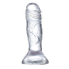Mini Dildo Ventosa Realistico Trasparente Cristallino GLAZED 12,3cm