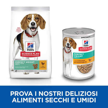 Hill's Perfect Weight secco Cani Adulti Medium pollo
