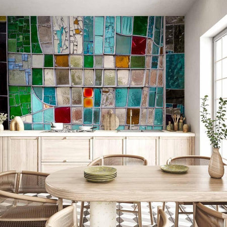 Fotomurale Sapphire Stained Glass