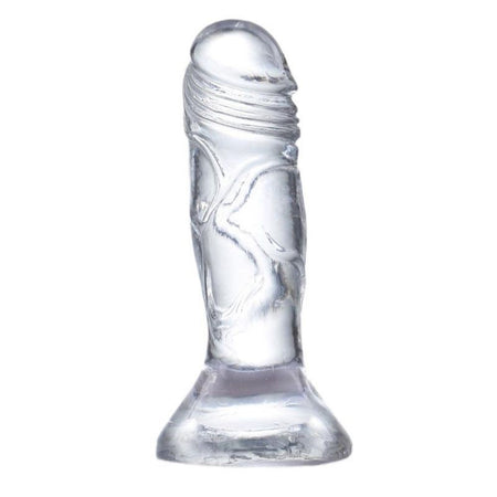 Mini Dildo Ventosa Realistico Trasparente Cristallino GLAZED 12,3cm